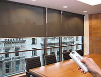 На фото Подъёмные рулонные шторы в офис (Арт 7311)